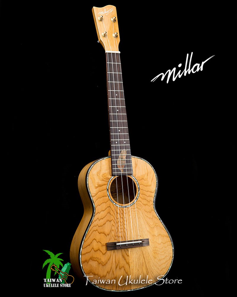 【台灣烏克麗麗 專門店】 MILLAR UKULELE  M-T01-1 全單板台灣檜木 26吋 (台灣製造手工琴)