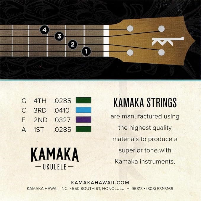 【台灣烏克麗麗 專門店】 KAMAKA 原廠弦 26吋 尼龍弦(黑色)  烏克麗麗專用琴弦