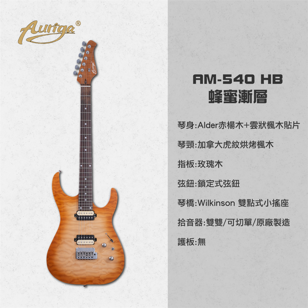  歐雷加 Auriga 電吉他 AM-540