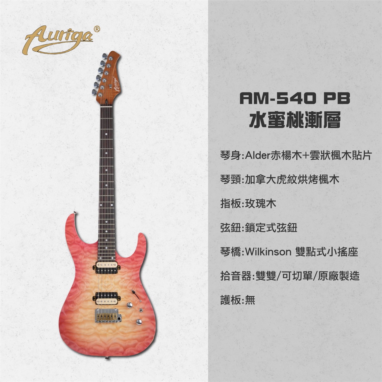  歐雷加 Auriga 電吉他 AM-540