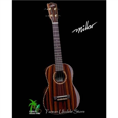 【台灣烏克麗麗 專門店】 MILLAR UKULELE BR-260WG 全單板玻利維亞玫瑰木 26吋 (台灣製造手工琴) 