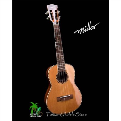 【台灣烏克麗麗 專門店】 MILLAR UKULELE CD-260W 全單板紅松/玻利維亞玫瑰木 26吋 (台灣製造手工琴)