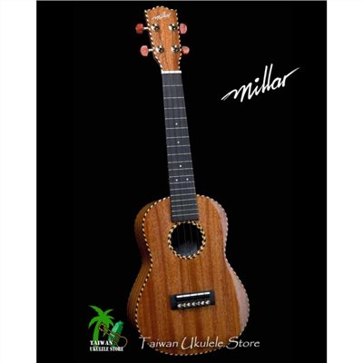 【台灣烏克麗麗 專門店】 MILLAR UKULELE TM-240WG 全單板桃花心木 23吋 (台灣製造手工琴)