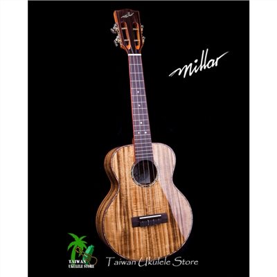 【台灣烏克麗麗 專門店】 MILLAR UKULELE  JA-260GB 全單板相思木 26吋 Jumbo 桶身 (台灣製造手工琴)