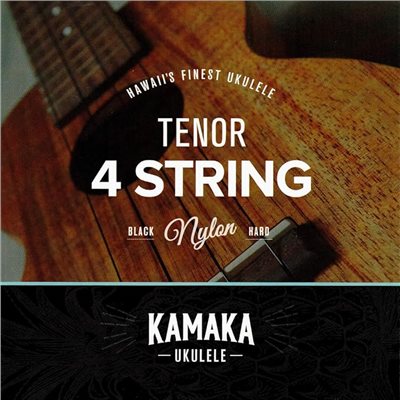 【台灣烏克麗麗 專門店】 KAMAKA 原廠弦 26吋 尼龍弦(黑色)  烏克麗麗專用琴弦