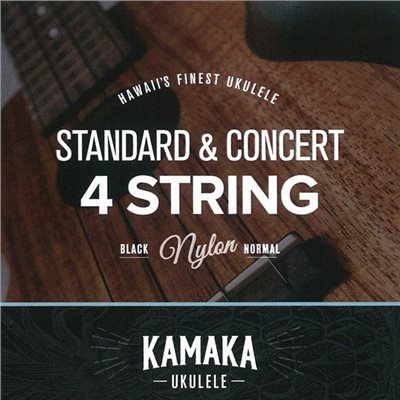 【台灣烏克麗麗 專門店】KAMAKA原廠弦 21.23吋 尼龍弦(黑色)烏克麗麗專用琴弦