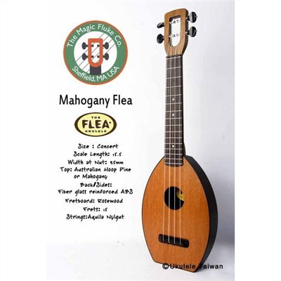 【台灣烏克麗麗 專門店】FLEA 瘋狂跳蚤全面侵台! MAHOGANY FLEA UKULELE 23吋 美國原廠製造 (附琴袋+調音器+教材)