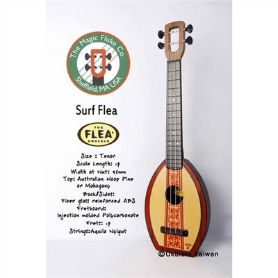 【台灣烏克麗麗 專門店】FLEA 瘋狂跳蚤全面侵台! SURF FLEA UKULELE 26吋 美國原廠製造 (附琴袋+調音器+教材)