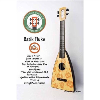 【台灣烏克麗麗 專門店】FLUKE 瘋狂跳蚤全面侵台! BATIK FLUKE UKULELE 26吋 美國原廠製造 (附琴袋+調音器+教材)