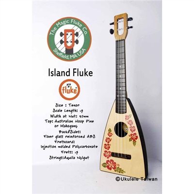 【台灣烏克麗麗 專門店】FLUKE 瘋狂跳蚤全面侵台! ISLAND FLUKE UKULELE 26吋 美國原廠製造 (附琴袋+調音器+教材)