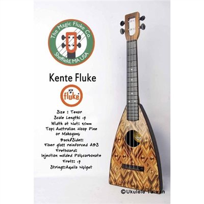 【台灣烏克麗麗 專門店】FLUKE 瘋狂跳蚤全面侵台! KENTE FLUKE UKULELE 26吋 美國原廠製造 (附琴袋+調音器+教材)