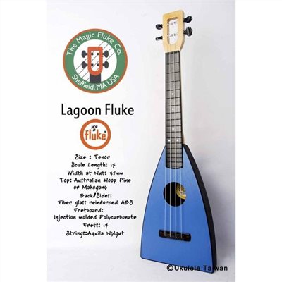 【台灣烏克麗麗 專門店】FLUKE 瘋狂跳蚤全面侵台! LAGOON FLUKE UKULELE 26吋 美國原廠製造 (附琴袋+調音器+教材)
