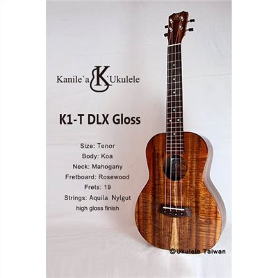 【台灣烏克麗麗 專門店】KANILE'A UKULELE 烏克麗麗 K1-T(DLX GLOSS)夏威夷手工琴(空運來台)
