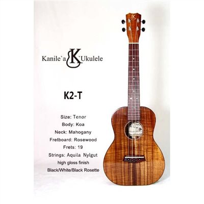【台灣烏克麗麗 專門店】KANILE'A UKULELE 烏克麗麗 K2-T PREMIUM 夏威夷手工琴 (空運來台)