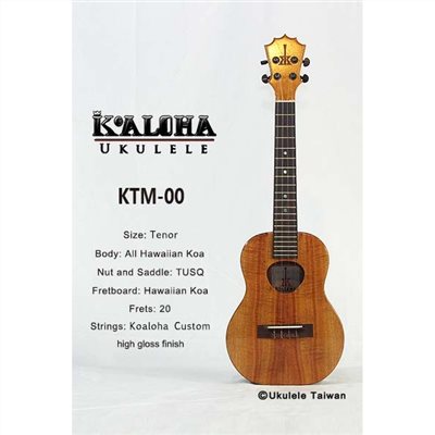 【台灣烏克麗麗 專門店】 KOALOHA UKULELE 烏克麗麗 KTM-00 夏威夷手工琴 (空運來台、原廠保固)